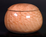 602-TWC-KS-06 木工挽物職人 懐志製作 「ユーカリ」碁笥 特大 杢入り 40号 GKYK-SB40-601-01F