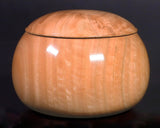 602-TWC-KS-06 木工挽物職人 懐志製作 「ユーカリ」碁笥 特大 杢入り 40号 GKYK-SB40-601-01F