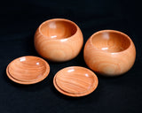 602-TWC-KS-08 木工挽物職人 懐志製作 「ユーカリ」碁笥 超特大 杢入り 42号 GKYK-SB42-601-01