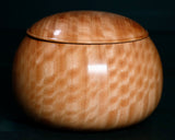 602-TWC-KS-08 木工挽物職人 懐志製作 「ユーカリ」碁笥 超特大 杢入り 42号 GKYK-SB42-601-01