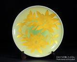 601-KTY-YM-05 人間国宝 吉田美統 作 九谷焼 釉裏金彩「泰山木」 大皿 11号 JAC-BNS-601-KTY-YM-05