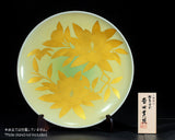 601-KTY-YM-05 人間国宝 吉田美統 作 九谷焼 釉裏金彩「泰山木」 大皿 11号 JAC-BNS-601-KTY-YM-05