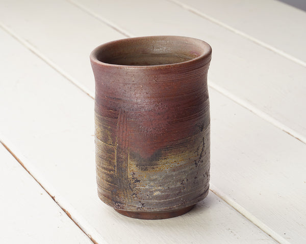 Bizen Pottery Artist "橋本 勘介 / Kansuke Hashimoto" made "San-giri Yu-nomi / Pottery Japanese Tea cup" JAC-BZH-404-KG01