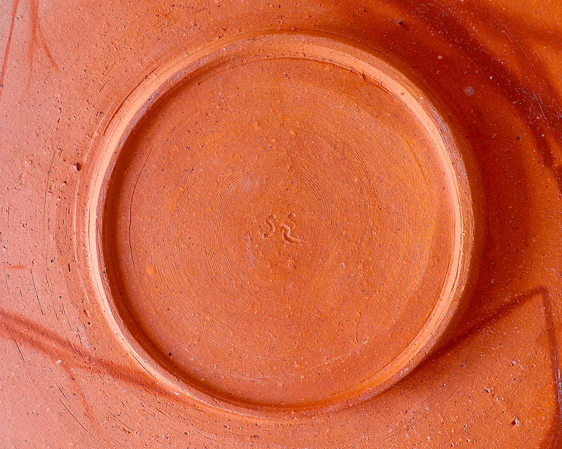 『2025 Christmas SALE』511-CSP-08 【Christmas gift set featuring a Bizen ware Gendo-rokkaku Mugcup and Saucer / Gendo hexagonal Mugcup and Saucer and a Rim Plate】