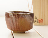 『Clearance Sale』 503-CS-35 『Clearance Sale』 503-CS-35 Bizen Pottery Artist "森 大雅 / Taiga Mori" made "Mokume Nodate Chawan / Tea Bowl"