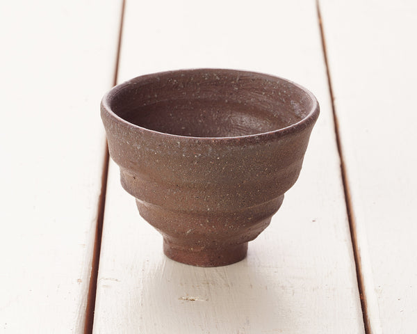 Bizen Pottery Artist "森 大雅 / Taiga Mori" made "Aobizen Gui-nomi / Sake Cup" JAC-BZM-404-M35