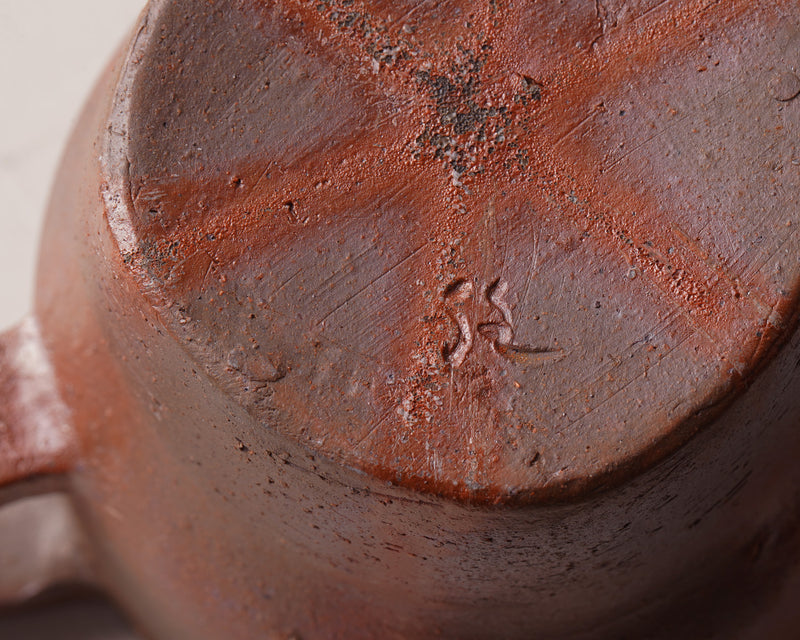 Bizen Pottery Artist "森 大雅 / Taiga Mori" made "Mugcup and Saucer" JAC-BZM-404-M38