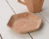 『2025 Christmas SALE』511-CSP-08 【Christmas gift set featuring a Bizen ware Gendo-rokkaku Mugcup and Saucer / Gendo hexagonal Mugcup and Saucer and a Rim Plate】