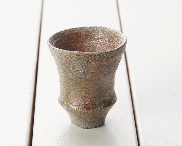 Bizen Pottery Artist "森 大雅 / Taiga Mori" made "Shirotsuti Reisyu Nomi / Sake Cup"  405-TFD-22