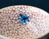 Kyoto Kiyomizu-Yaki Pottery Artist "丹影 / Ni-Ei" made "Sake cup / cherry blossoms patterns" JAC-KNI-406-02