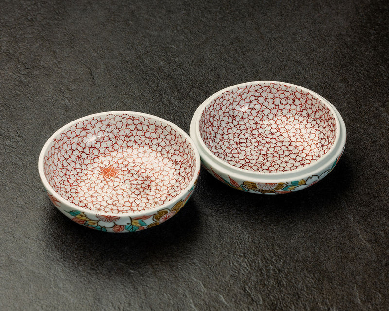 NIEI-609-05 〈京焼・清水焼〉伝統工芸士【丹影 / にえい】作「桜描詰