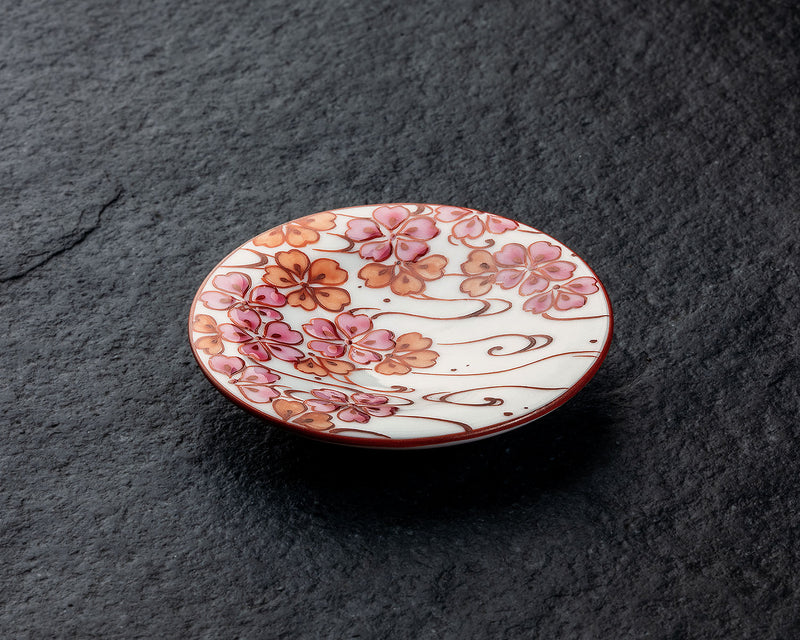 NIEI-609-07 〈京焼・清水焼〉伝統工芸士【丹影 / にえい】作「流水桜