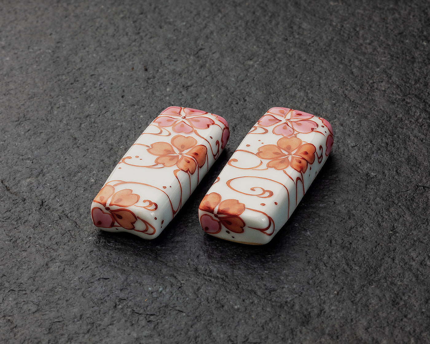 NIEI-609-10 〈京焼・清水焼〉伝統工芸士【丹影 / にえい】作「流水桜