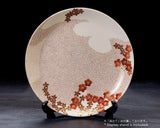 NIEI-609-12 〈京焼・清水焼〉伝統工芸士【丹影 / にえい】作「桜描詰 大皿」 JAC-KNI-509-12