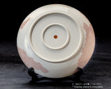 NIEI-609-12 〈京焼・清水焼〉伝統工芸士【丹影 / にえい】作「桜描詰 大皿」 JAC-KNI-509-12