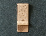 610-JKT-KZR-04 錺金具 錺之-KAZARINO- 「Money Clip Slim 唐草」 JAC-KZR-608-04