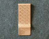 610-JKT-KZR-05 錺金具 錺之-KAZARINO- 「Money Clip Slim 青海波」 JAC-KZR-608-05