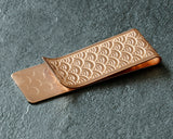 610-JKT-KZR-05 錺金具 錺之-KAZARINO- 「Money Clip Slim 青海波」 JAC-KZR-608-05