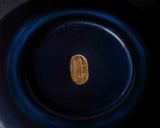 GLMB-608-04 "Maeda Blue" Lacquer Finish Go bowls for size ~40 Go stones JAC-MDS-GKXXL-608-01
