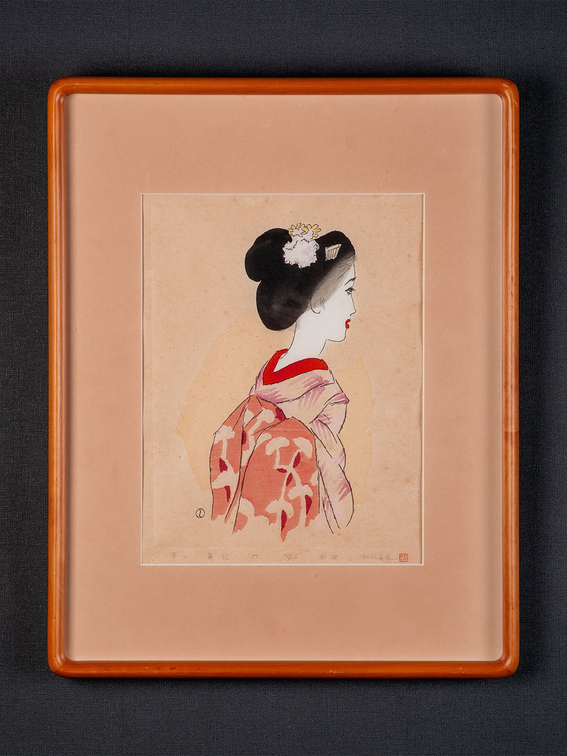 木版画 竹久夢二 「舞妓」JAC-NA-601-LGP-06 – kurokigoishiten