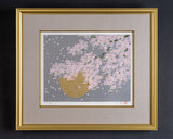 LGAC-603-05 シルクスクリーン 中島千波 「桜花月明」JAC-NA-601-LGP-10