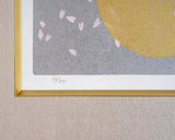 LGAC-603-05 シルクスクリーン 中島千波 「桜花月明」JAC-NA-601-LGP-10