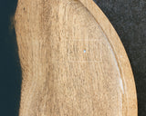 Traditional craftsman Mr.takashi NISHIKAWA made Kurokaki[black persimmon] round tray(Large size) JAC-NSK-508-KKOL-02