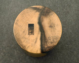 Traditional craftsman Mr.takashi NISHIKAWA made Kurokaki[black persimmon] Tea caddy JAC-NSK-508-KKTC-03