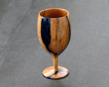 Traditional craftsman Mr.takashi NISHIKAWA made Kurokaki[black persimmon] Wine glass JAC-NSK-508-KKWG-02