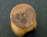 Traditional craftsman Mr.takashi NISHIKAWA made Kurokaki[black persimmon] Wine glass JAC-NSK-508-KKWG-03