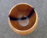 Traditional craftsman Mr.takashi NISHIKAWA made Kurokaki[black persimmon] Tora-moku[Tiger Stripe Grain] Wine glass JAC-NSK-508-KKWG-05