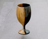 Traditional craftsman Mr.takashi NISHIKAWA made Kurokaki[black persimmon] Wine glass JAC-NSK-508-KKWG-06