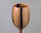 Traditional craftsman Mr.takashi NISHIKAWA made Kurokaki[black persimmon] Wine glass JAC-NSK-508-KKWG-07