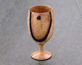 Traditional craftsman Mr.takashi NISHIKAWA made Kurokaki[black persimmon] Wine glass JAC-NSK-508-KKWG-08