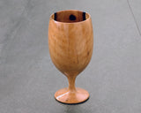Traditional craftsman Mr.takashi NISHIKAWA made Kurokaki[black persimmon] Wine glass JAC-NSK-508-KKWG-08