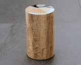 Traditional craftsman Mr.takashi NISHIKAWA made Kurokaki[black persimmon] Tea caddy JAC-NSK-508-KKTC-02