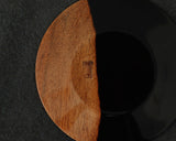 NS-603-08 Traditional craftsman Mr.takashi NISHIKAWA made Kurokaki[black persimmon] Coaster JAC-NSK-602-KKCO-05