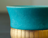 Kyoto Kiyomizu-Yaki Potter "陶仙窯 / To-sen-gama" made Stripe Cup / Blue JAC-OKY-407-04