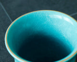 Kyoto Kiyomizu-Yaki Potter "陶仙窯 / To-sen-gama" made Stripe Cup / Blue JAC-OKY-407-04