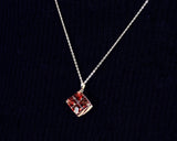 『2025 Christmas SALE』511-CSP-04 Shimadzu Satsuma Kiriko Cut Crystal Glass "Pendant – Cubic A, Cross / Gold-Red" JAC-STK-502-04