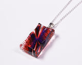 『2025 Christmas SALE』511-CSP-06 Shimadzu Satsuma Kiriko Cut Crystal Glass "Two-Tone Pendant “Hikari-e” (L) / Ruri–Kinaka" JAC-STK-502-06