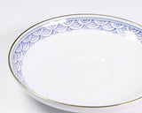 Tanshin Kiln made "Suisho-bori Hand-painted Seigaiha pattern Set of Cup and Saucer" JAC-TSG-503-05