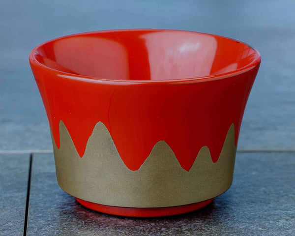 輪島塗 ぐい呑み 富士山蒔絵(赤銀) JAC-WOF-510-05