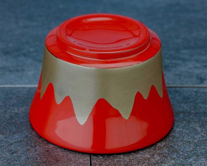Wajima Lacquerware Mount-Fuji Makie Sake Cup (Red Silver) JAC-WOF-510-05