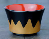 Wajima Lacquerware Mount-Fuji Makie Sake Cup (Black Gold) JAC-WOF-510-06