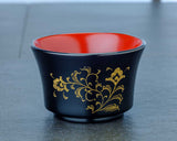 Wajima Lacquerware Housouge Sake Cup Black JAC-WOF-510-07
