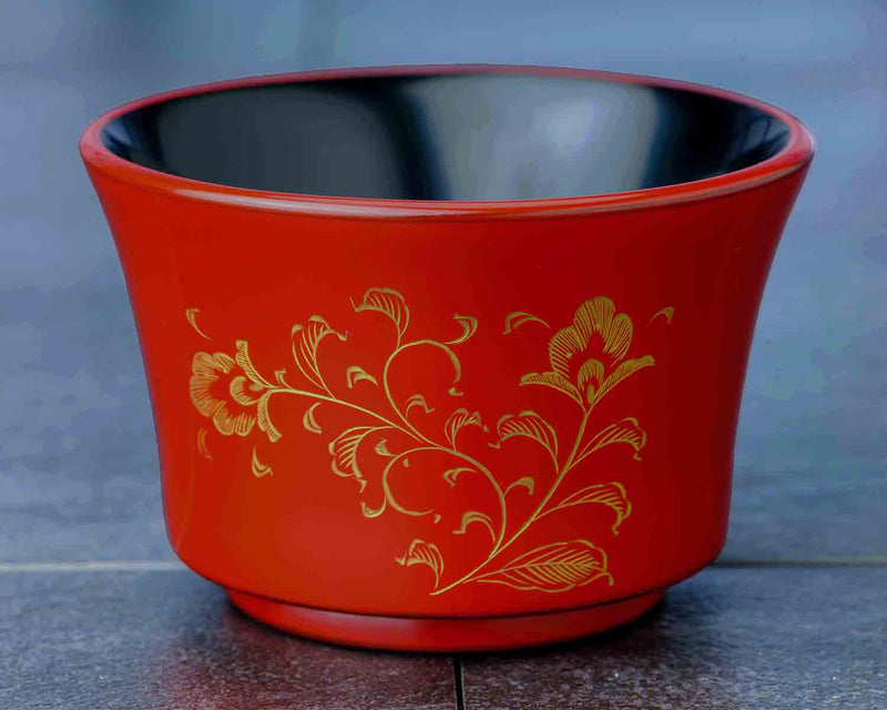 Wajima Lacquerware Housouge Sake Cup Red JAC-WOF-510-08
