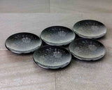 Wajima Lacquerware 5 Plates with Housouge pattern Black JAC-WOF-510-11