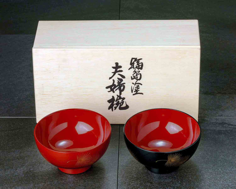 輪島塗 夫婦碗 飛花 JAC-WOF-510-12