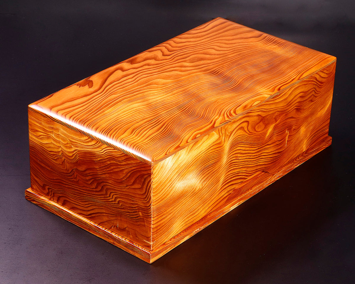 銘木 本屋久杉化粧板 7.5尺×1尺×1.5寸 香木 ハスランマ 自然木目505 屋久杉 一枚板 - 銘木の伝世